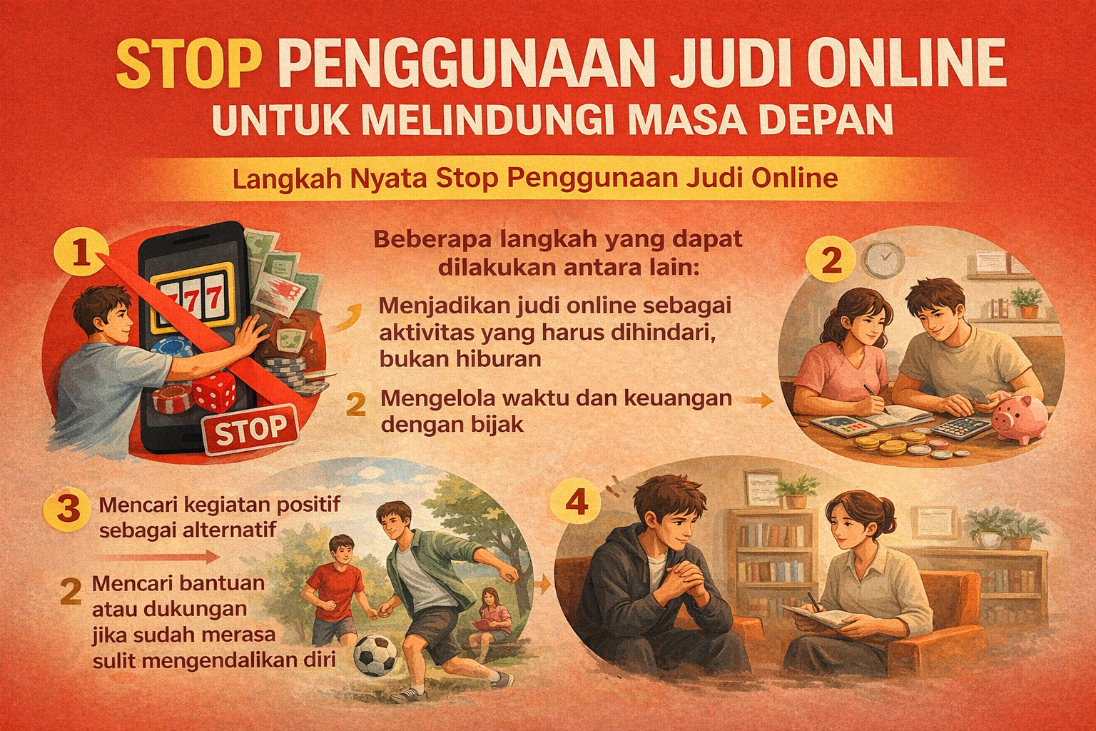 Stop Penggunaan Judi Online untuk Melindungi Masa Depan