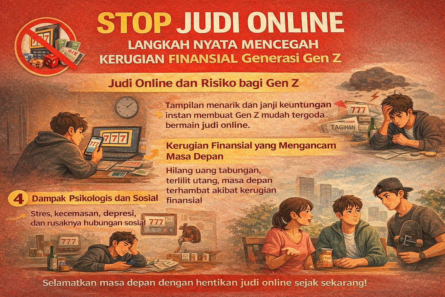 Stop Judi Online: Langkah Nyata Mencegah Kerugian Finansial Generasi Gen Z