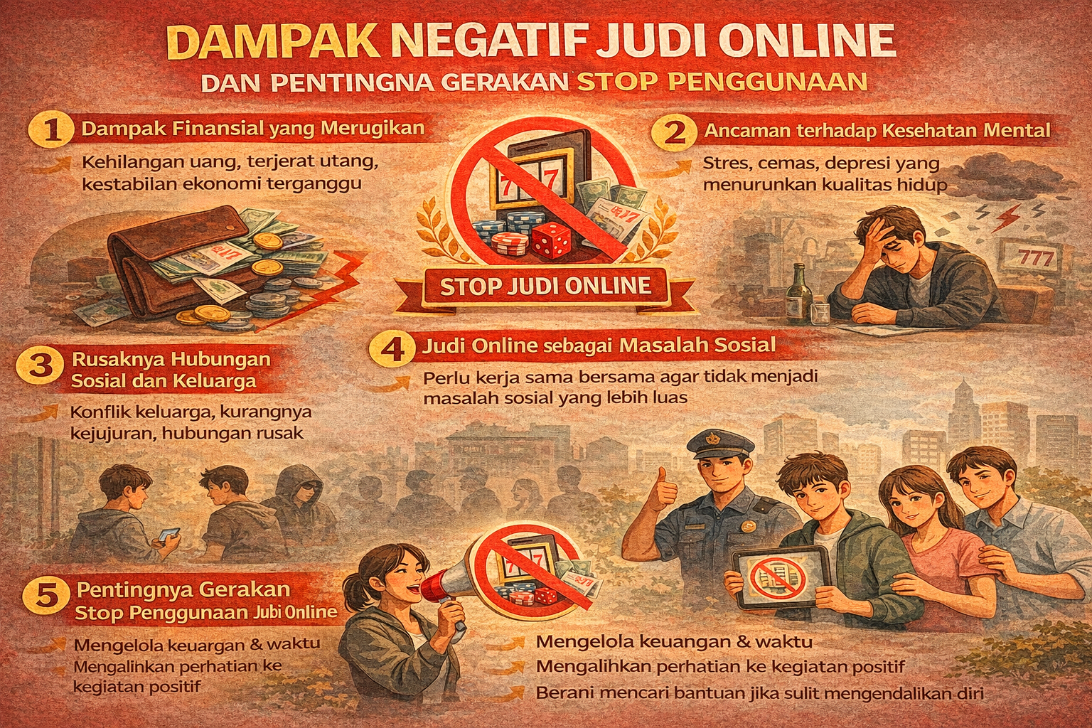 Dampak Negatif Judi Online dan Pentingnya Gerakan Stop Penggunaan