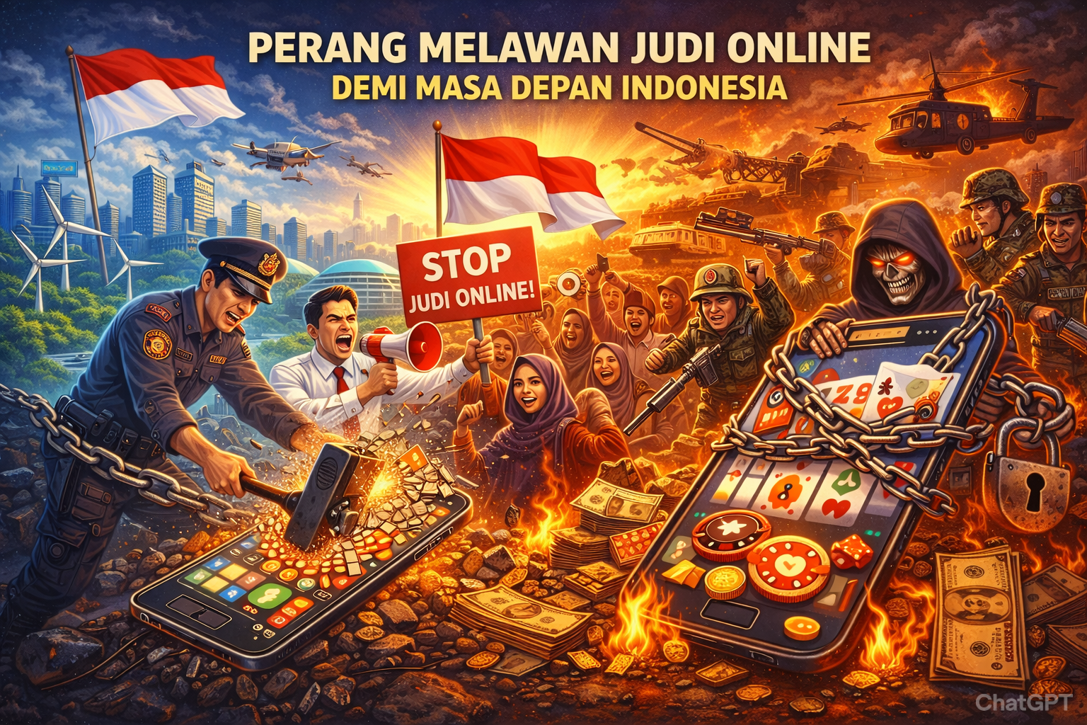 Perang Melawan Judi Online demi Masa Depan Indonesia