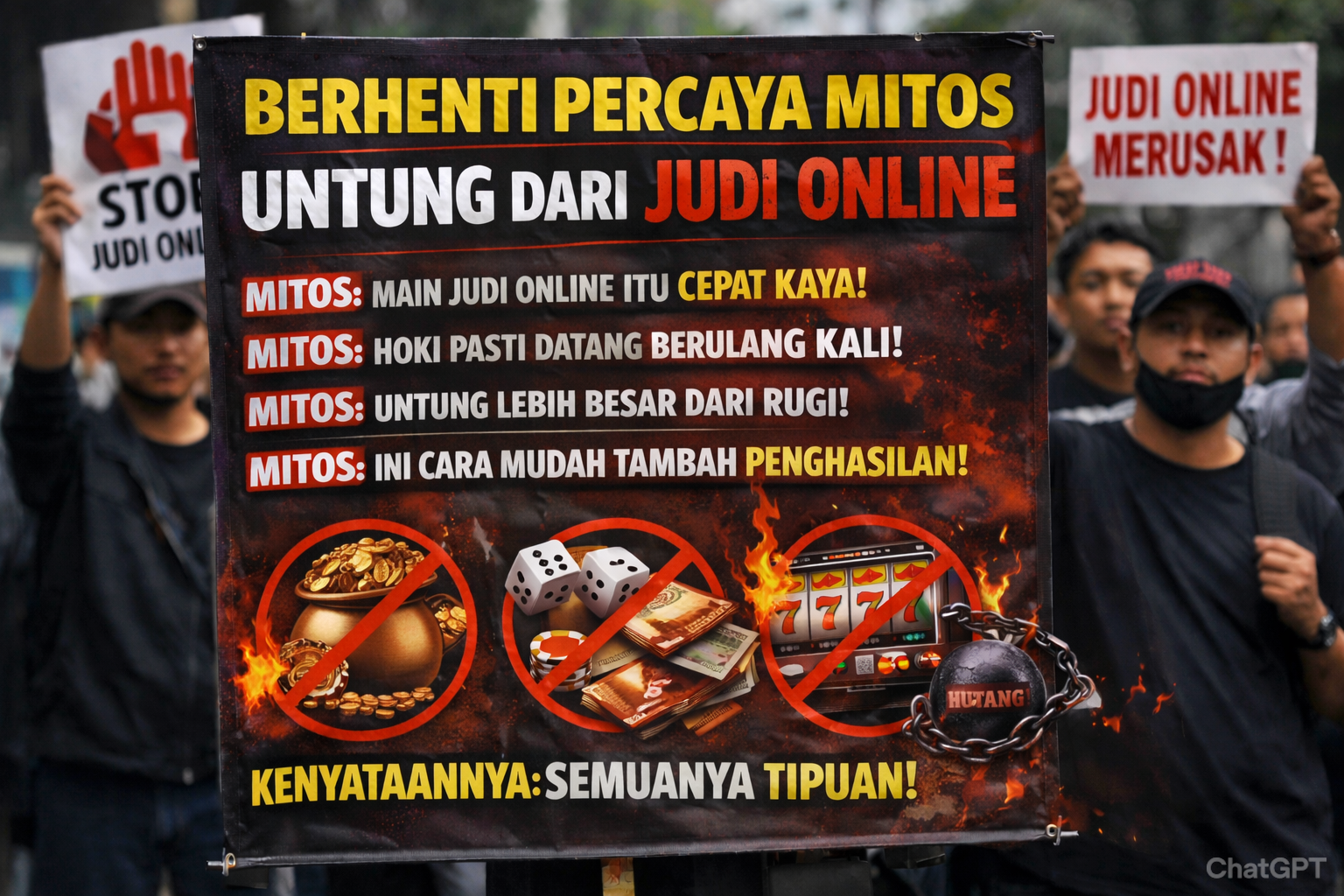 Berhenti Percaya Mitos Untung dari Judi Online