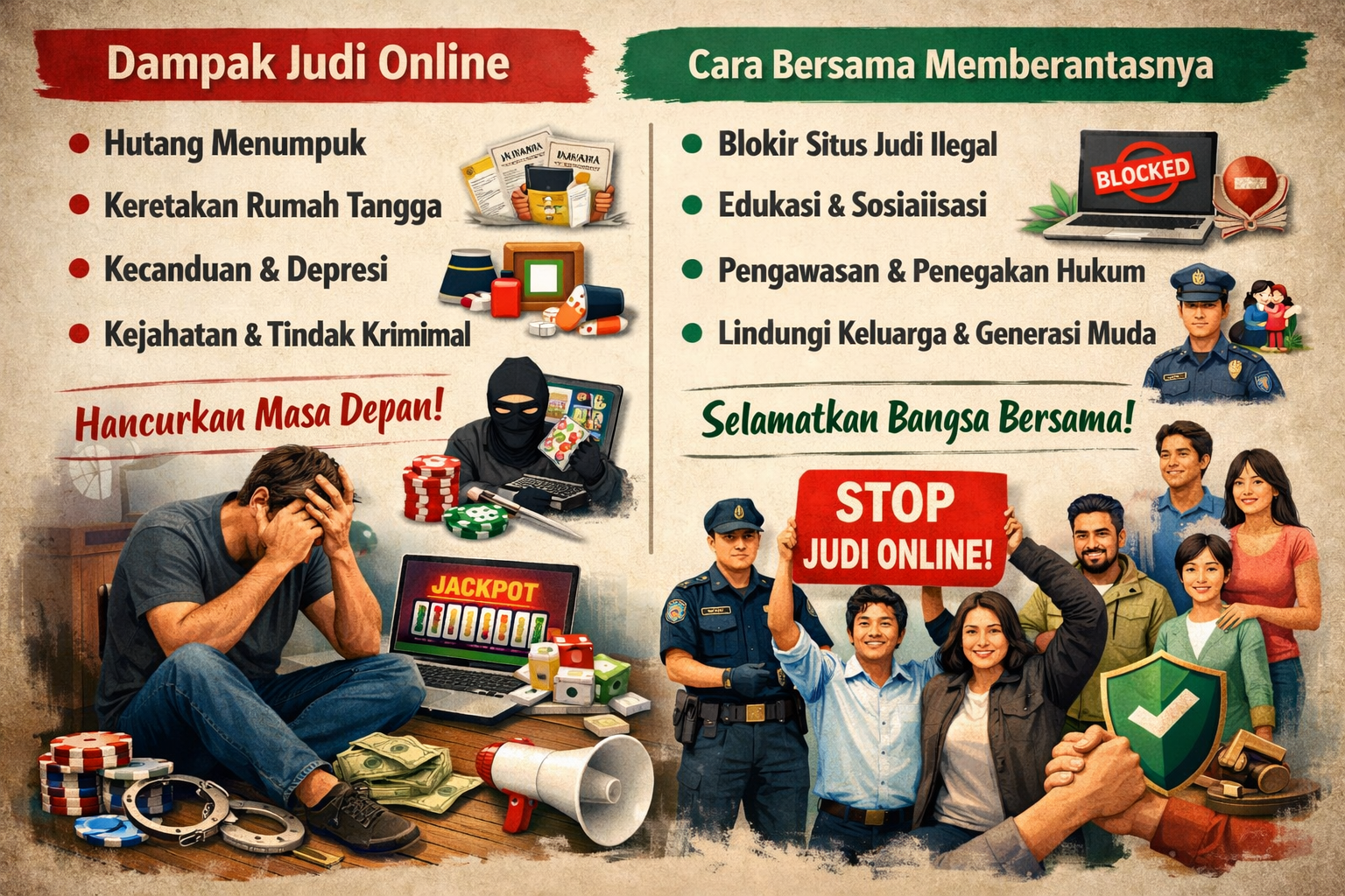 Dampak Judi Online dan Cara Bersama Memberantasnya
