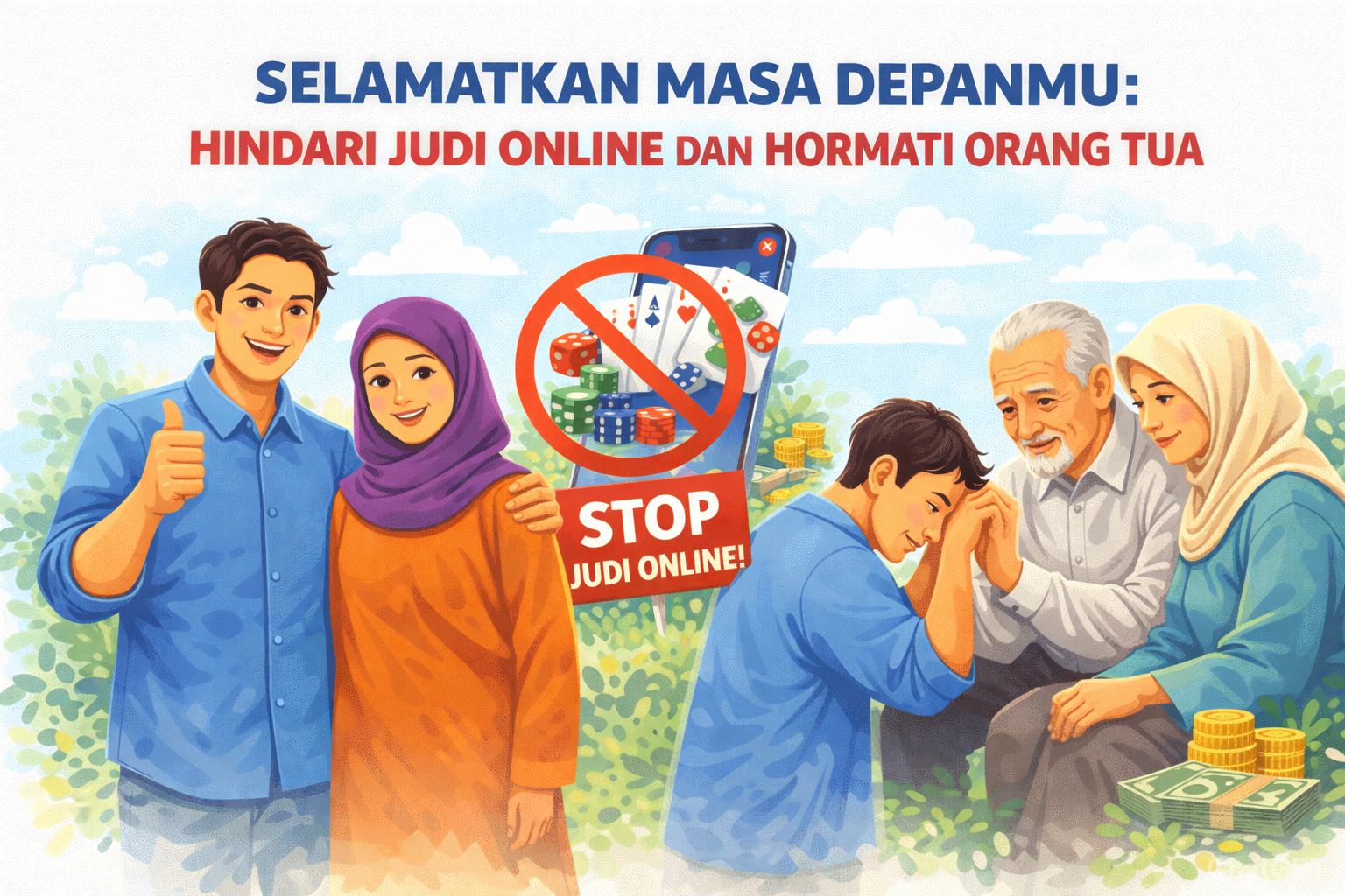 Selamatkan Masa Depanmu: Hindari Judi Online dan Hormati Orang Tua