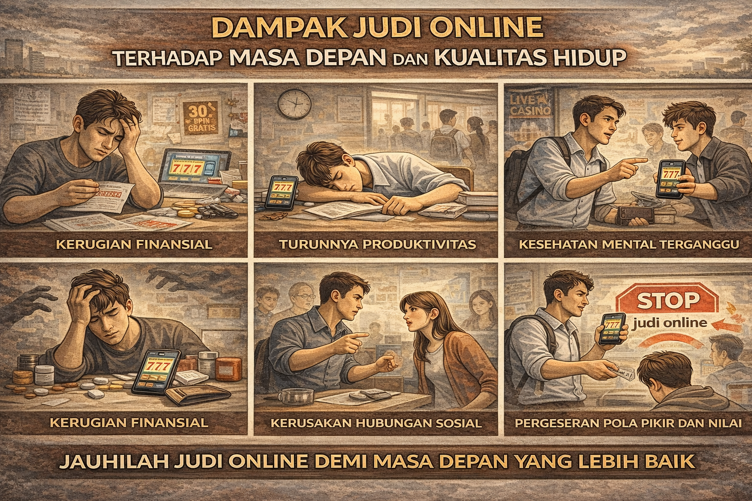 Dampak Judi Online terhadap Masa Depan dan Kualitas Hidup