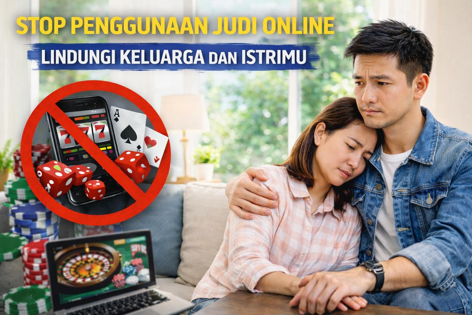 Stop Penggunaan Judi Online, Lindungi Keluarga dan Istrimu