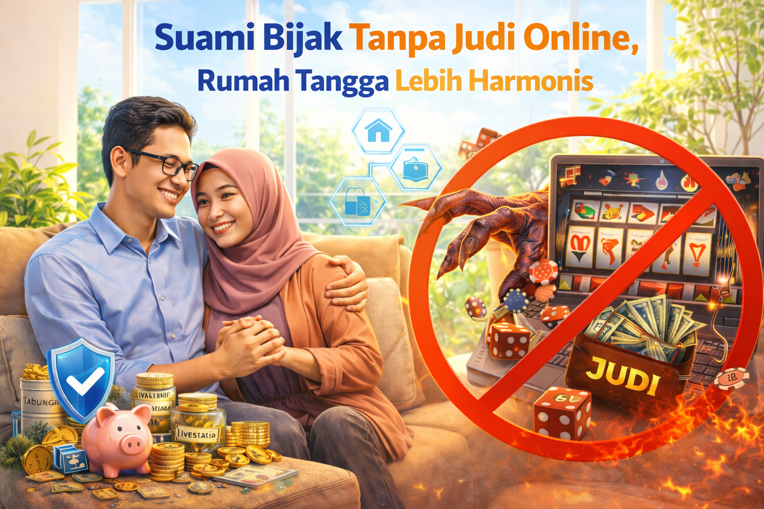 Suami Bijak Tanpa Judi Online, Rumah Tangga Lebih Harmonis