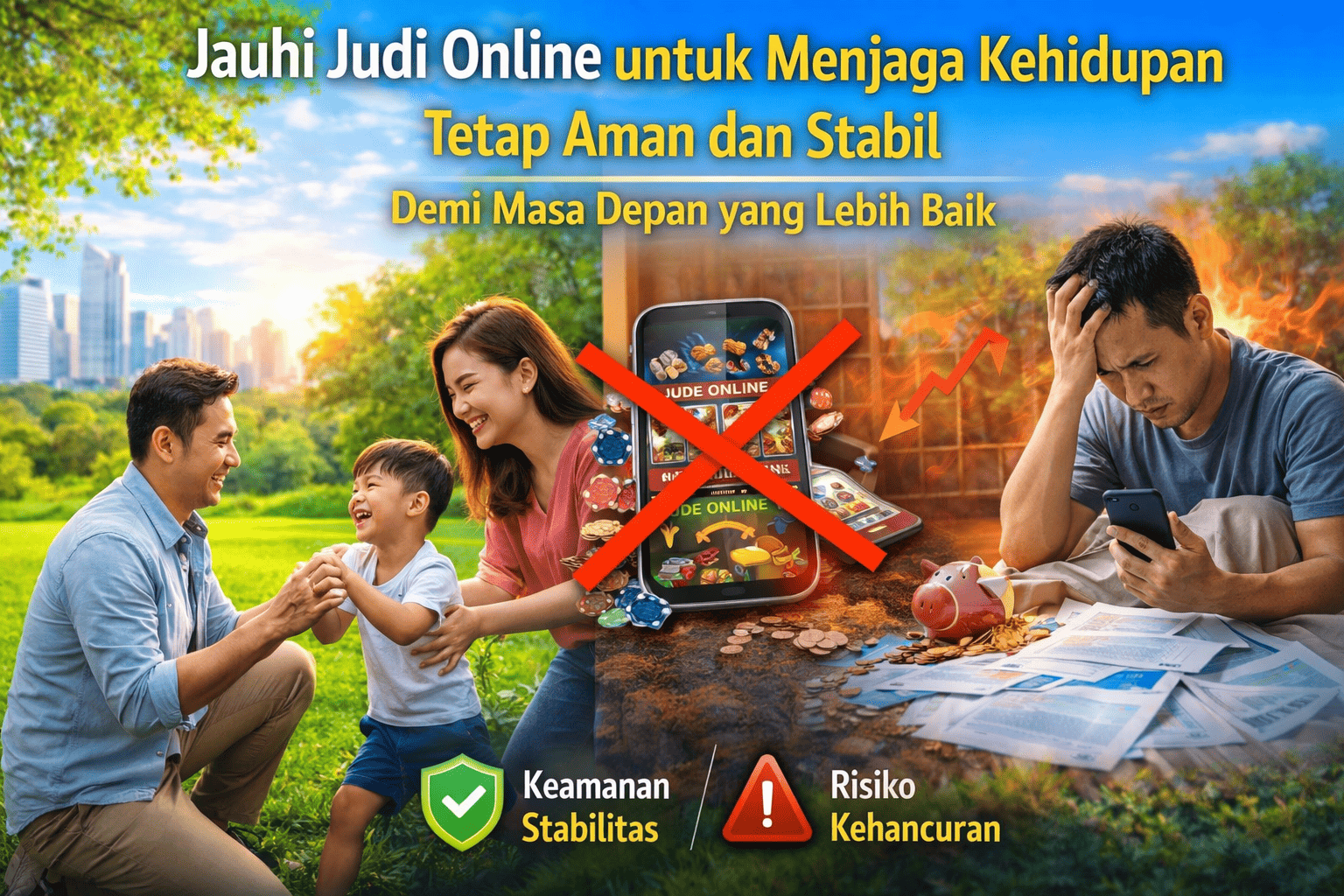Jauhi Judi Online untuk Menjaga Kehidupan Tetap Aman dan Stabil demi Masa Depan yang Lebih Baik