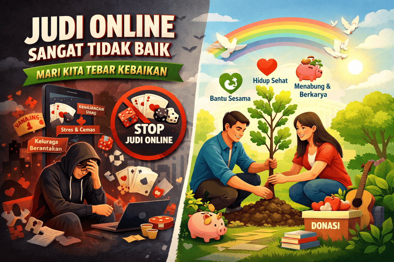 Judi Online Sangat Tidak Baik, Mari Kita Tebar Kebaikan