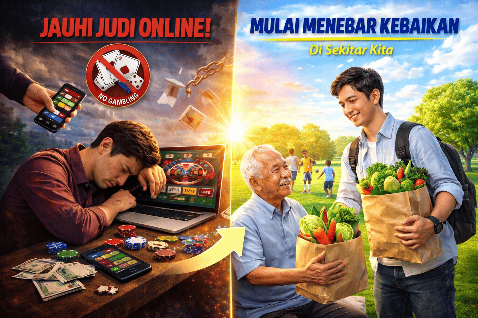 Jauhi Judi Online dan Mulai Menebar Kebaikan di Sekitar Kita