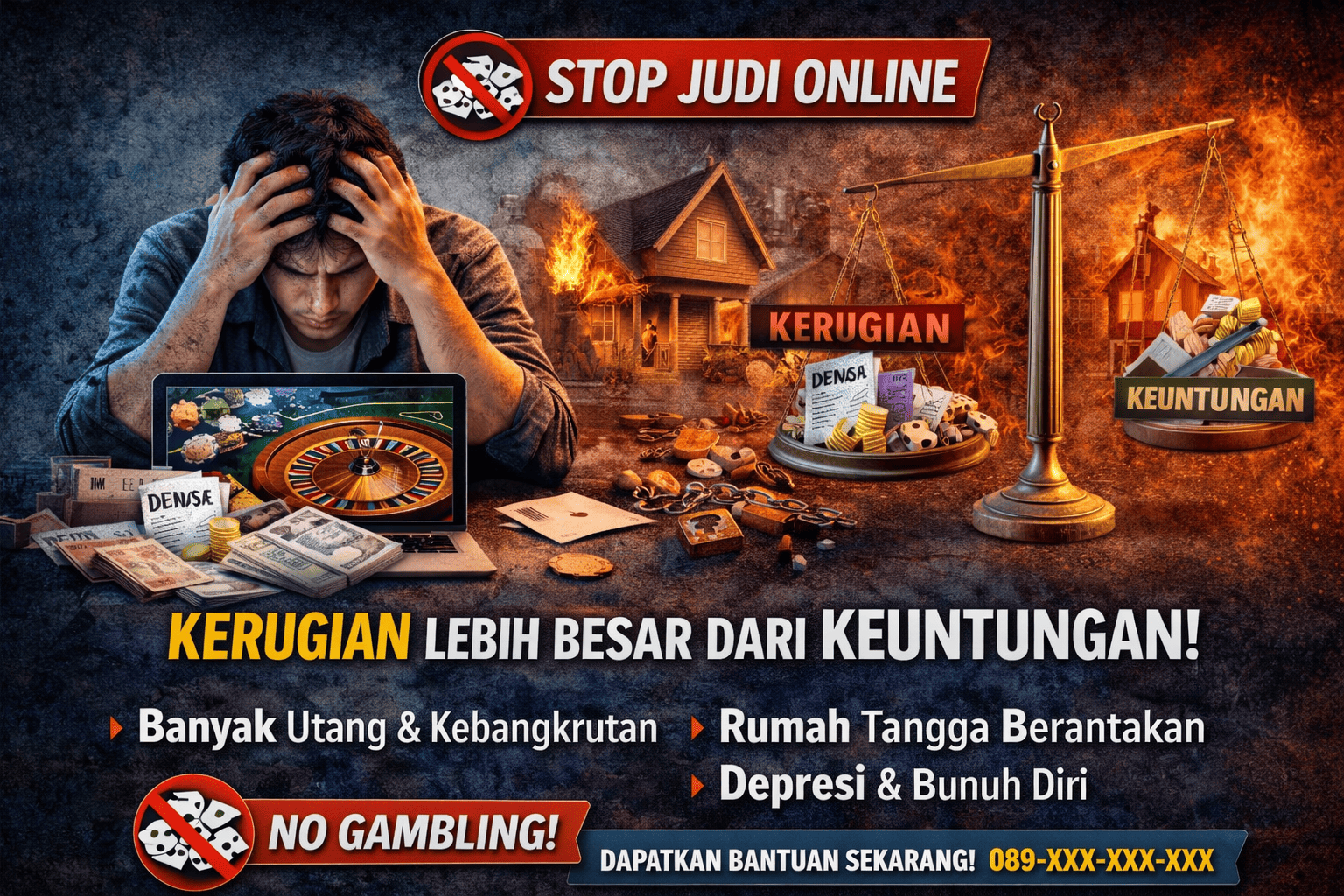 Stop Judi Online: Kerugian Lebih Besar dari Keuntungan