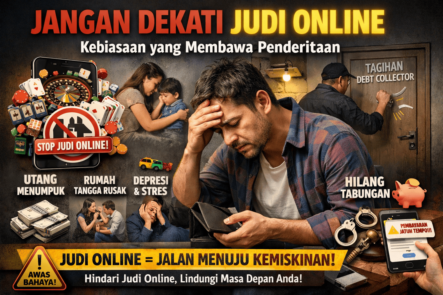 Jangan Dekati Judi Online: Kebiasaan yang Membawa Penderitaan