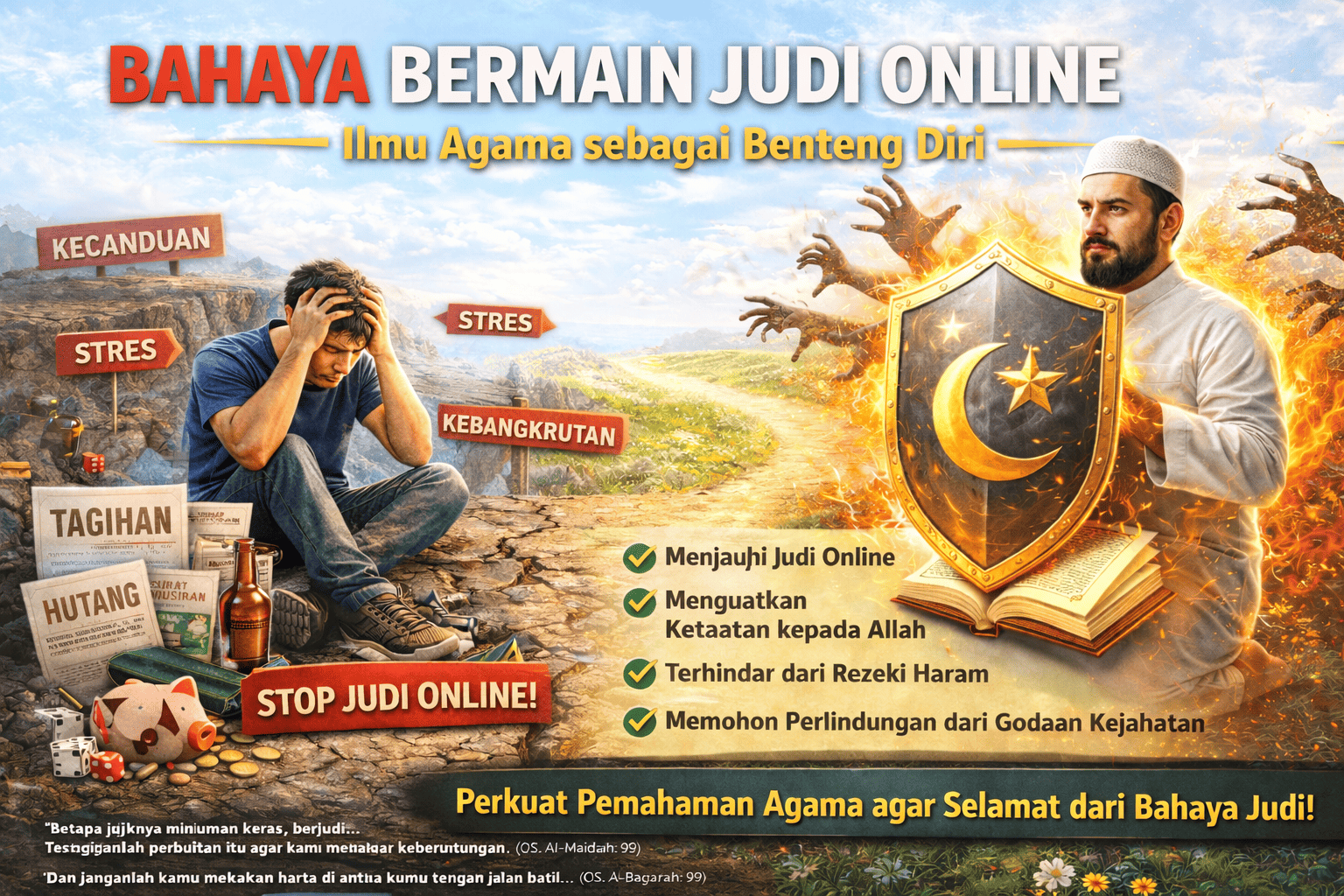 Bahaya Bermain Judi Online: Ilmu Agama sebagai Benteng Diri