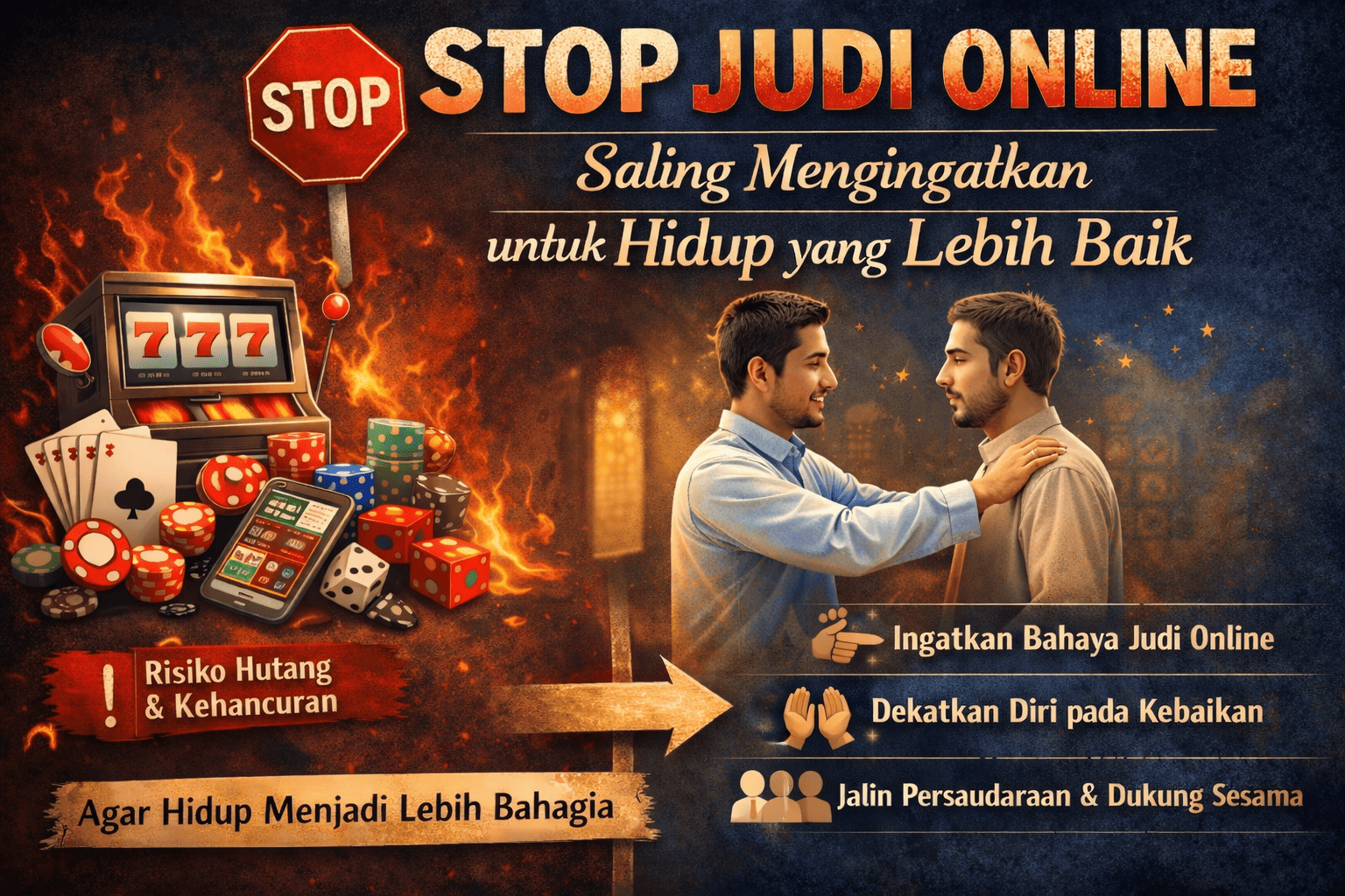 Stop Judi Online: Saling Mengingatkan untuk Hidup yang Lebih Baik