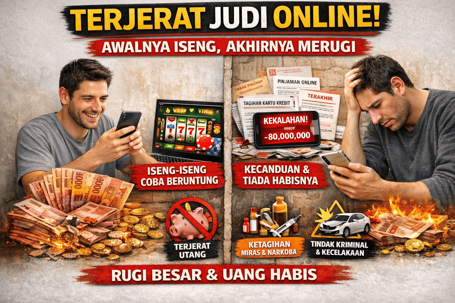 Terjerat Judi Online: Awalnya Iseng, Akhirnya Merugi