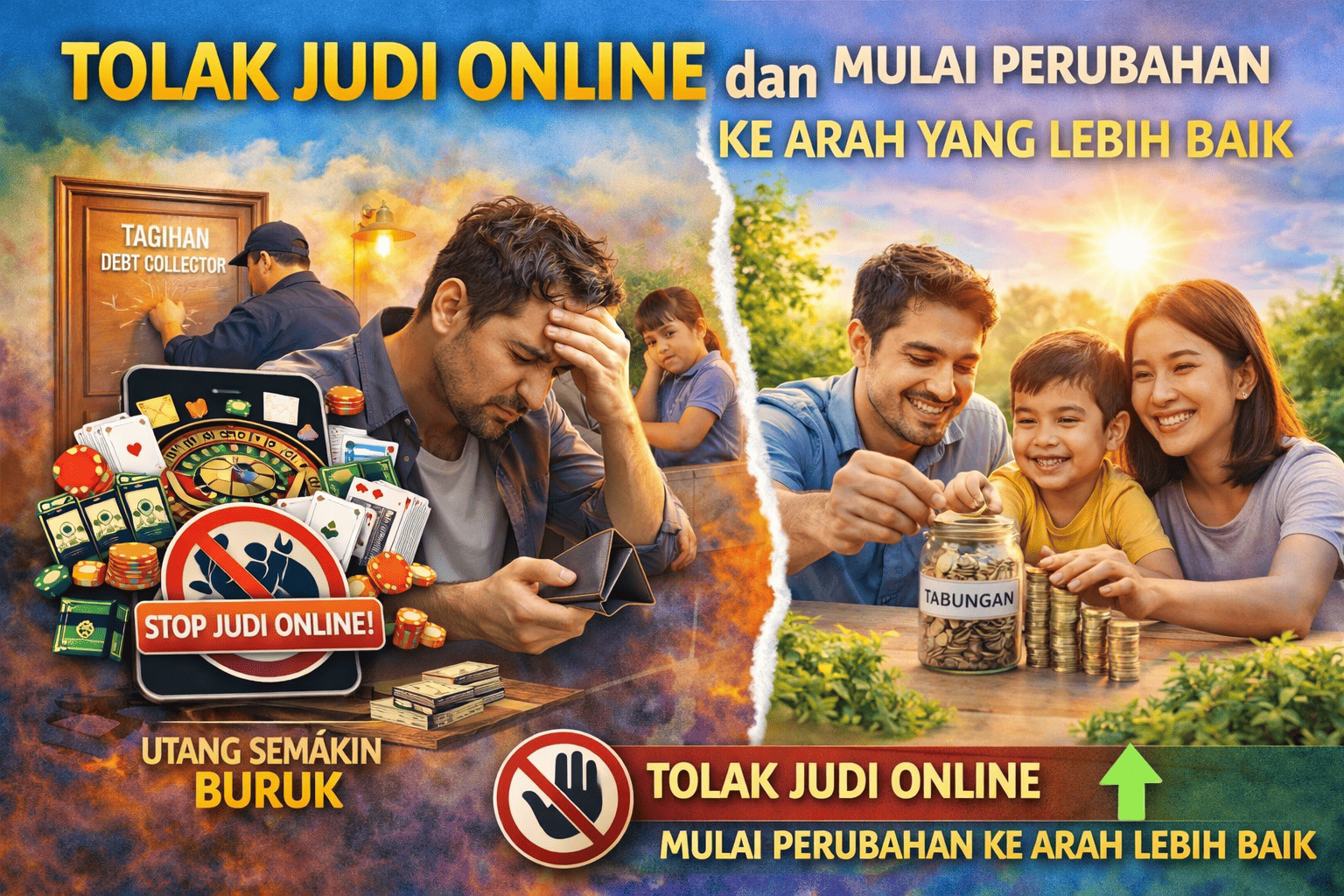 Tolak Judi Online dan Mulai Perubahan ke Arah yang Lebih Baik