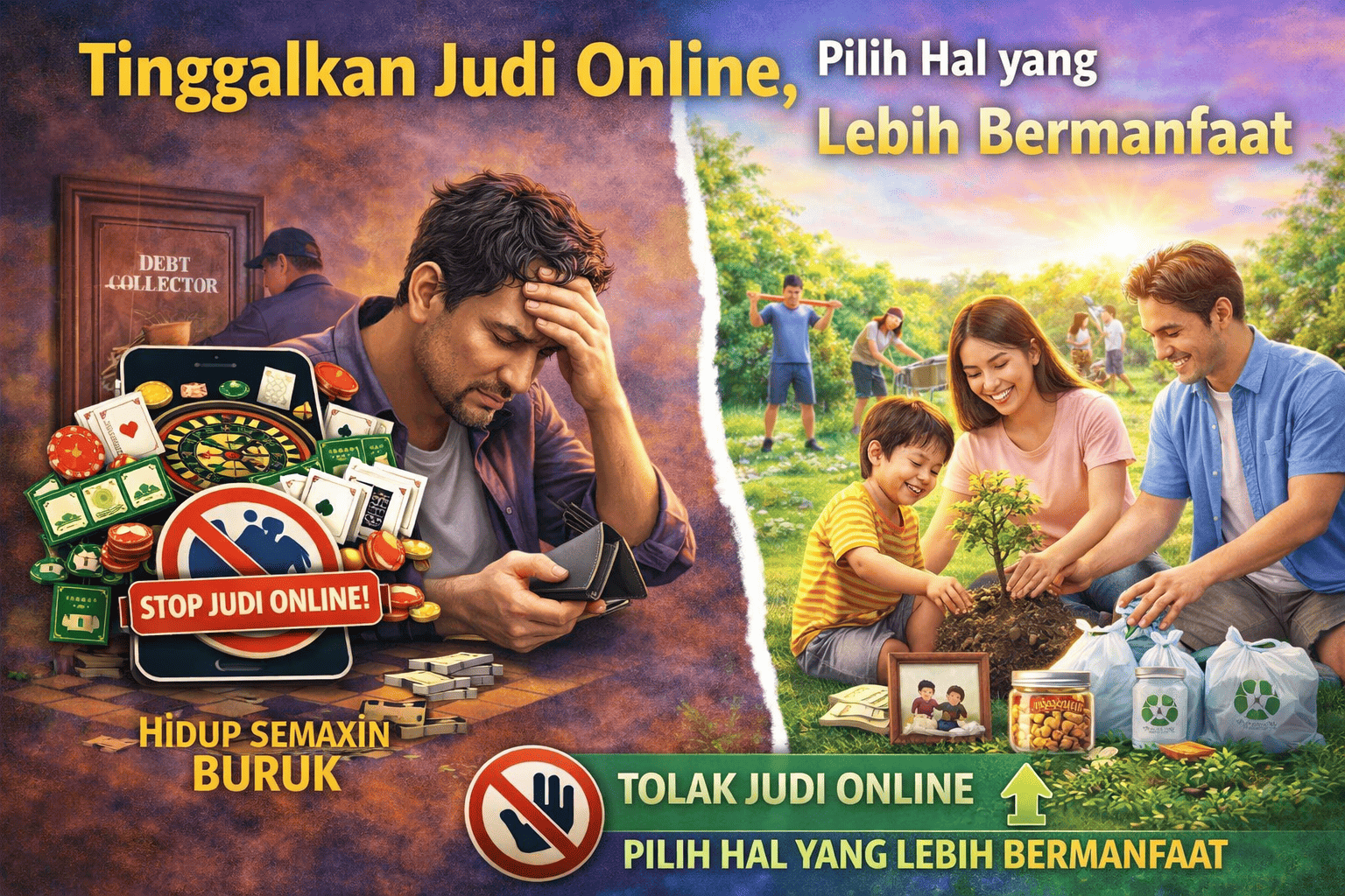 Tinggalkan Judi Online, Pilih Hal yang Lebih Bermanfaat