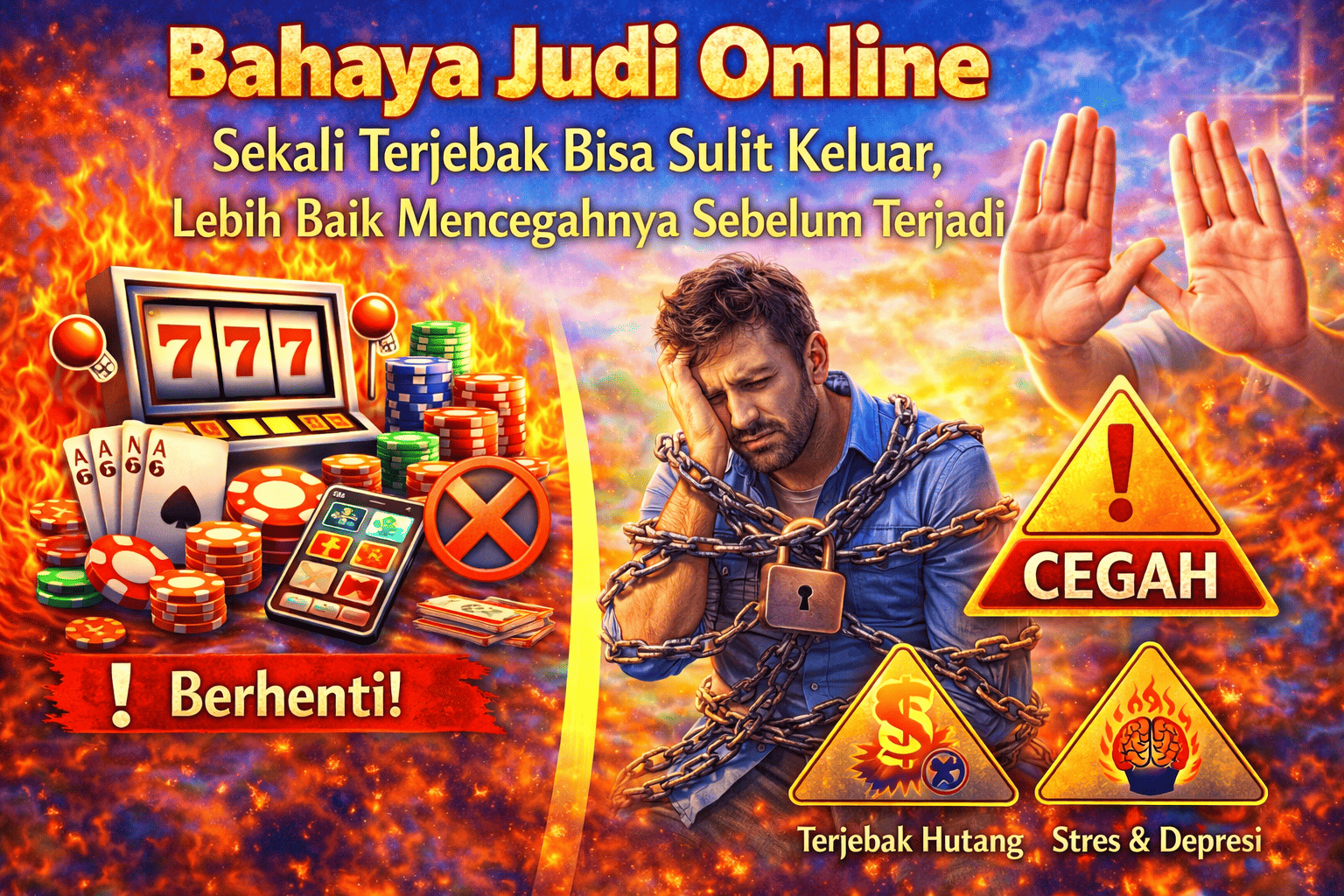 Bahaya Judi Online: Sekali Terjebak Bisa Sulit Keluar, Lebih Baik Mencegahnya Sebelum Terjadi