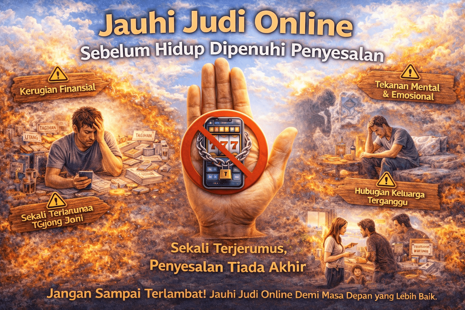 Jauhi Judi Online Sebelum Hidup Dipenuhi Penyesalan