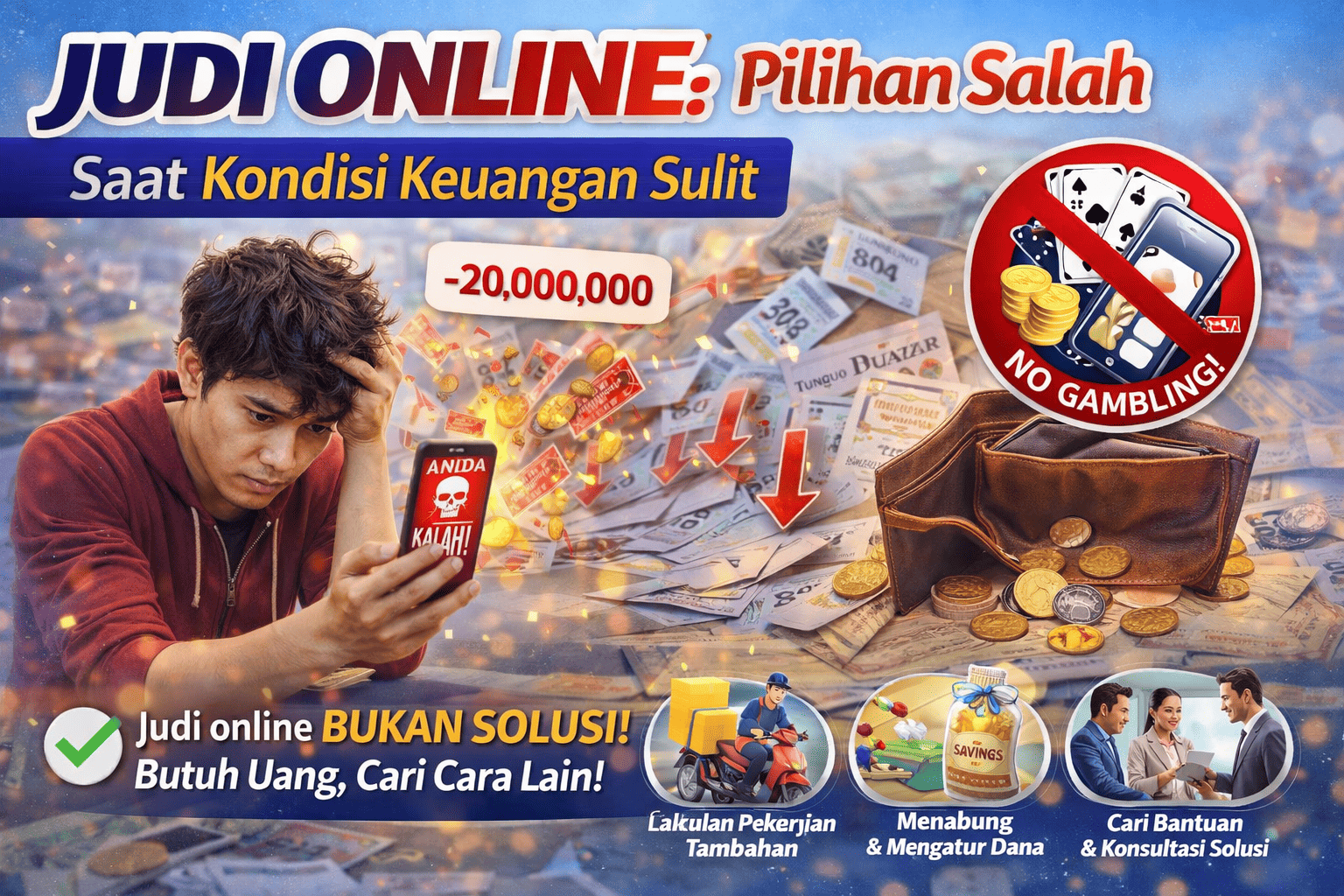 Judi Online: Pilihan Salah Saat Kondisi Keuangan Sulit