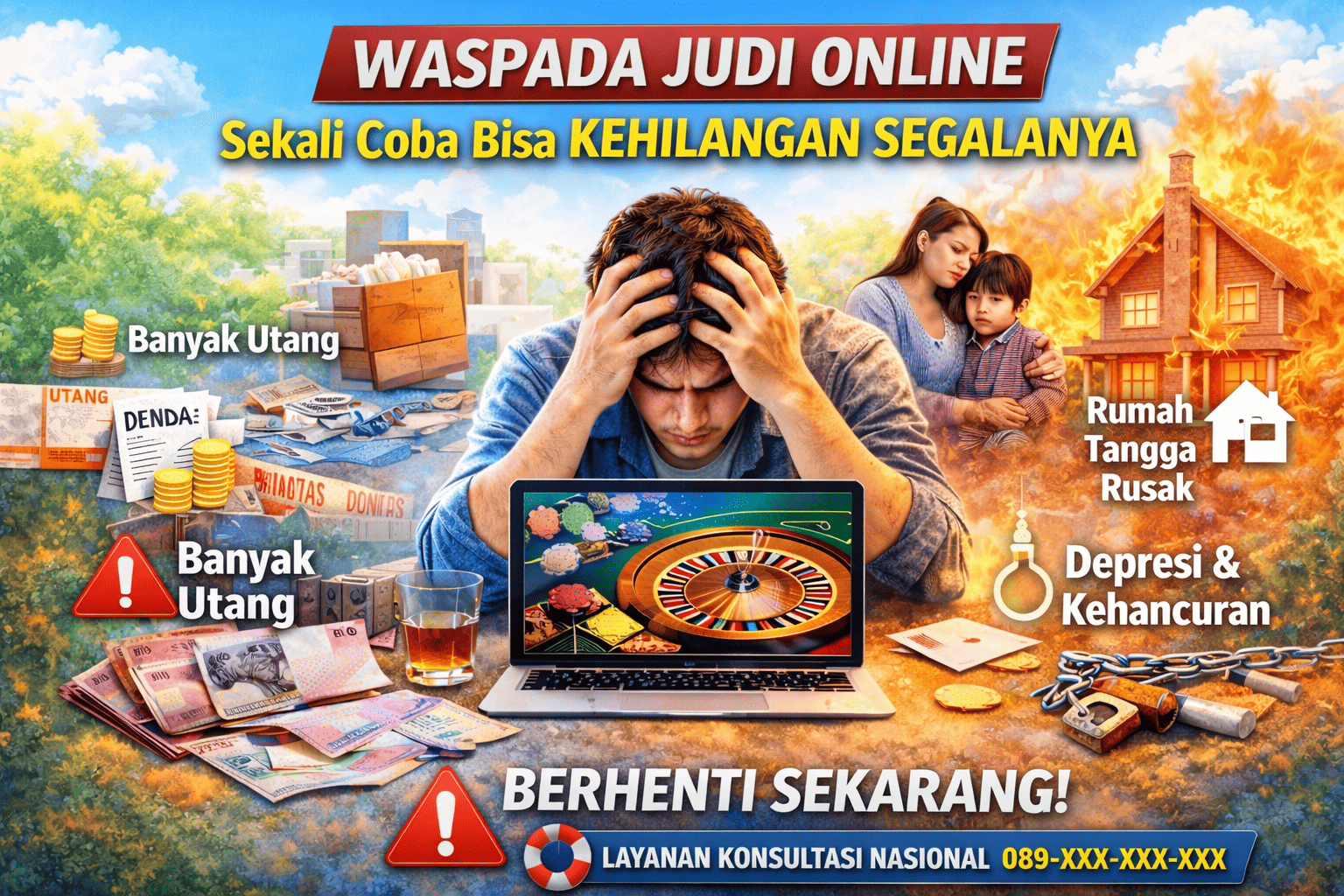 Waspada Judi Online: Sekali Coba Bisa Kehilangan Segalanya