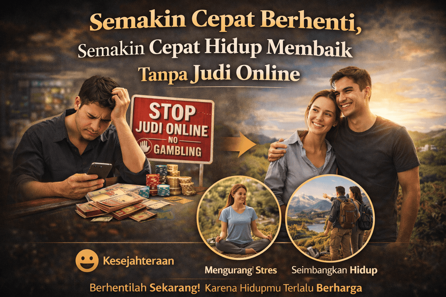 Semakin Cepat Berhenti, Semakin Cepat Hidup Membaik Tanpa Judi Online