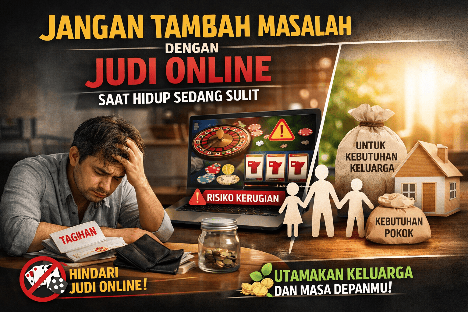Jangan Tambah Masalah dengan Judi Online Saat Hidup Sedang Sulit