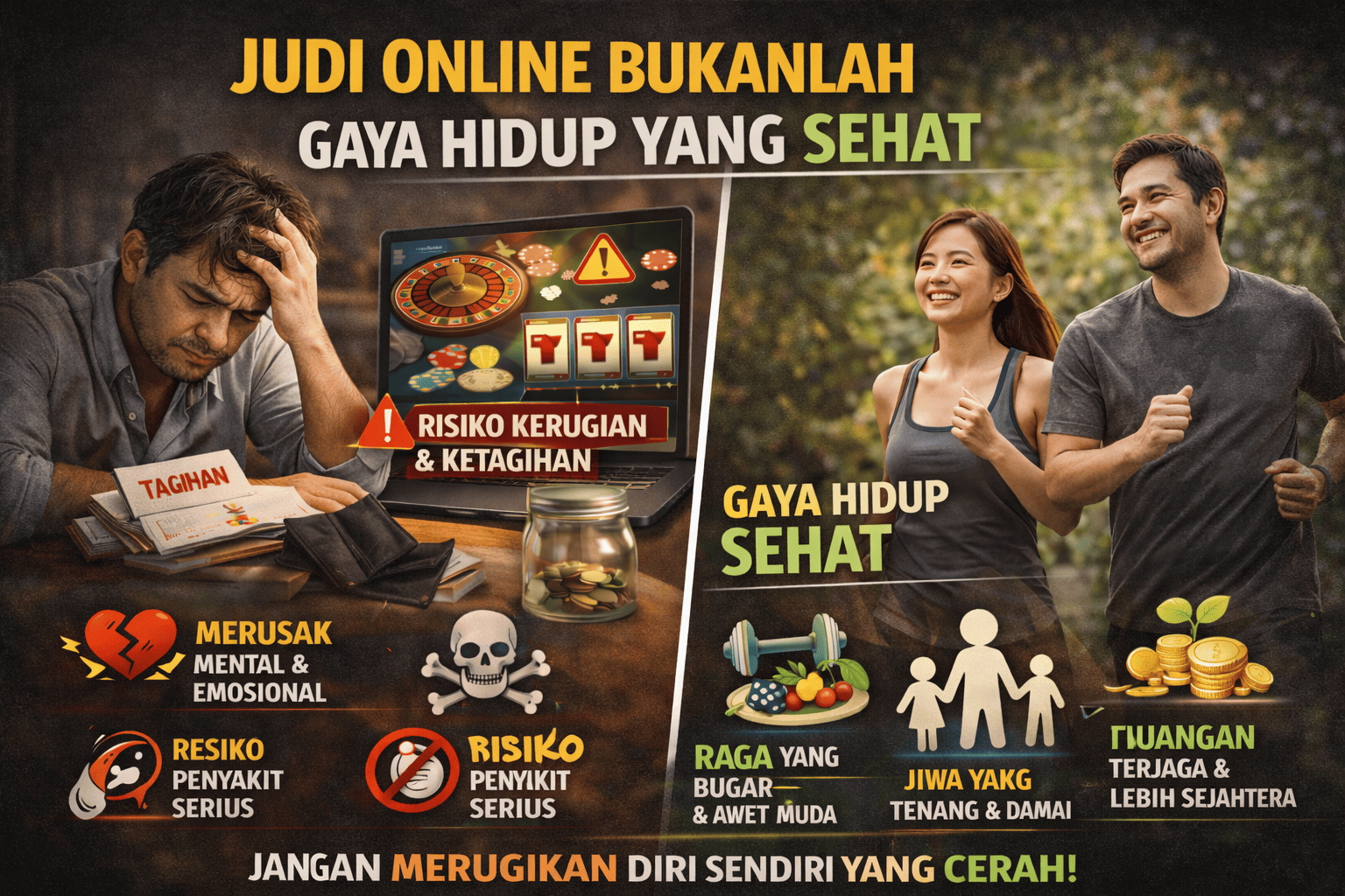 Judi Online Bukanlah Gaya Hidup yang Sehat