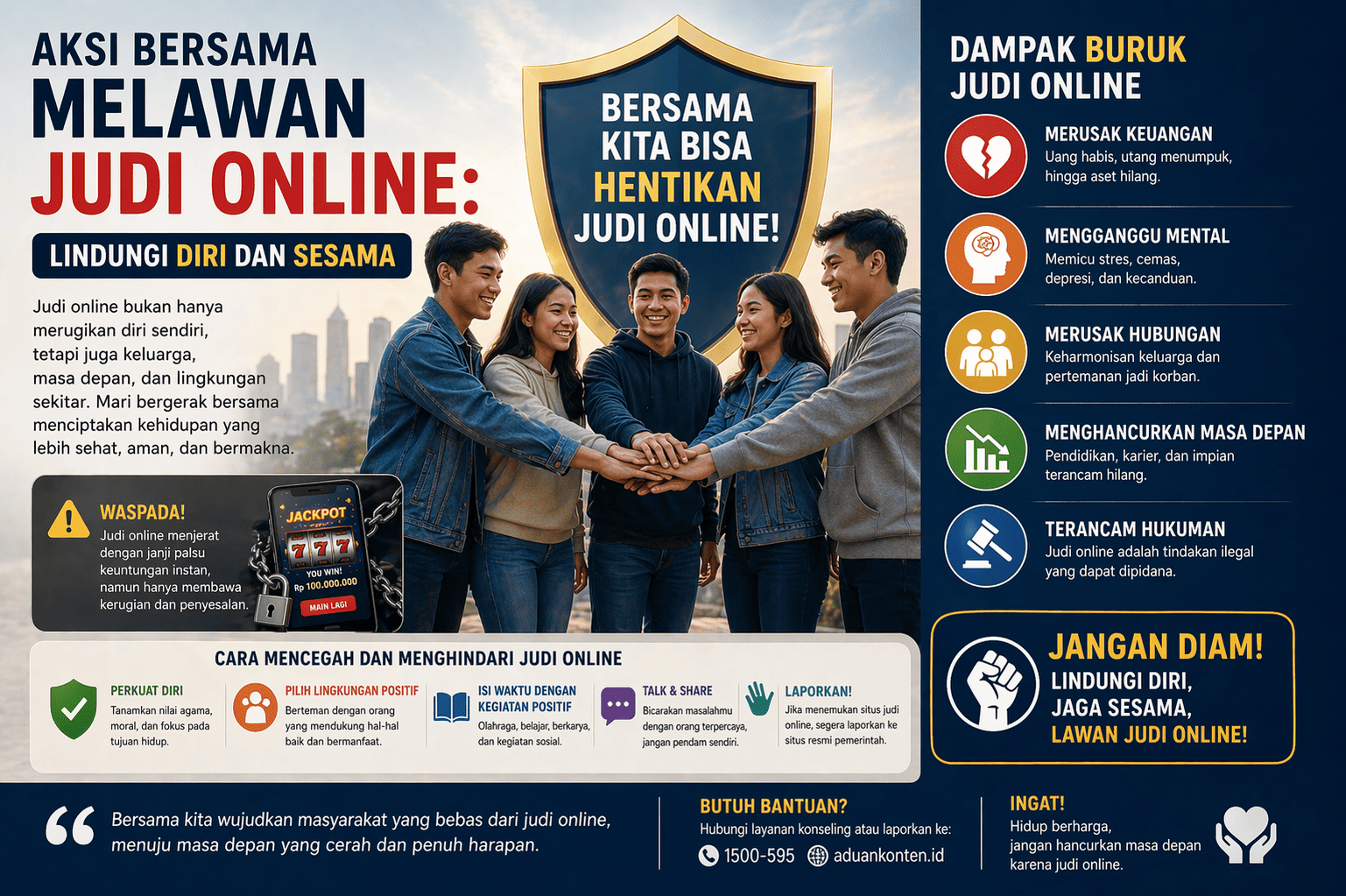 Aksi Bersama Melawan Judi Online: Lindungi Diri dan Sesama