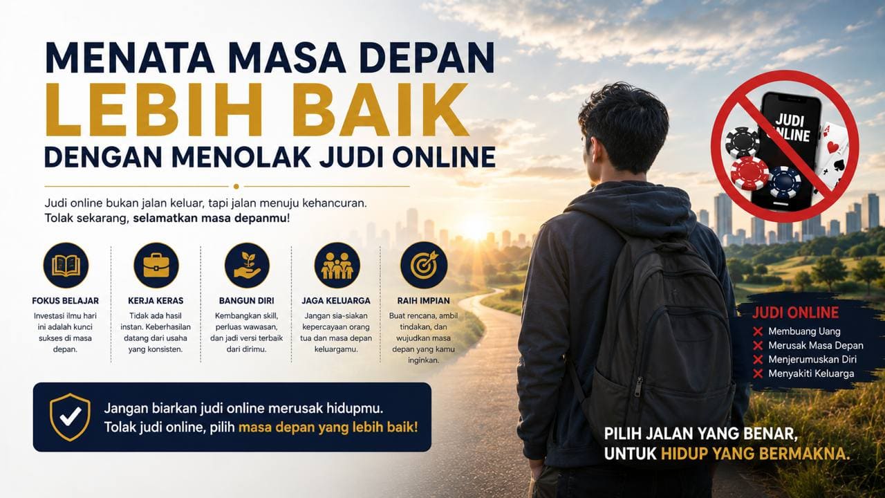 Menata Masa Depan Lebih Baik dengan Menolak Judi Online