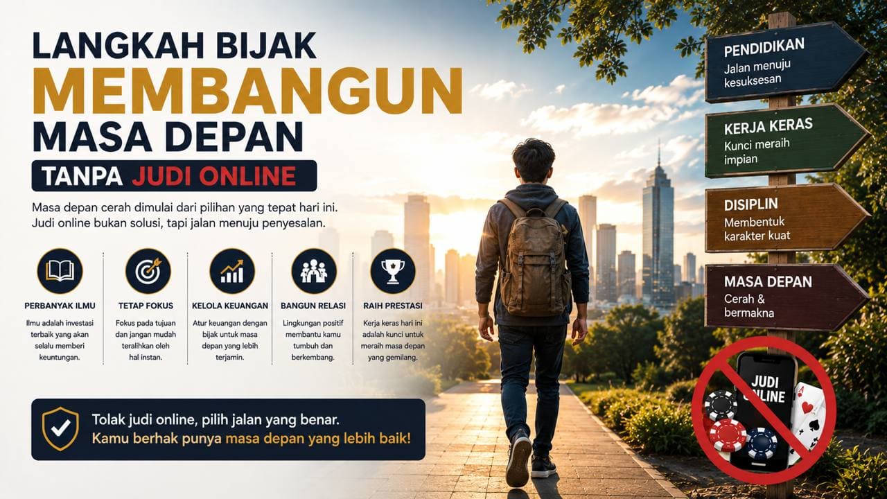 Langkah Bijak Membangun Masa Depan Tanpa Judi Online