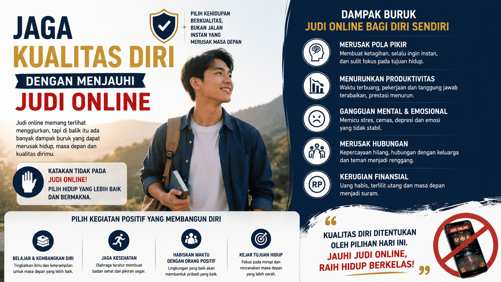 Jaga Kualitas Diri dengan Menjauhi Judi Online