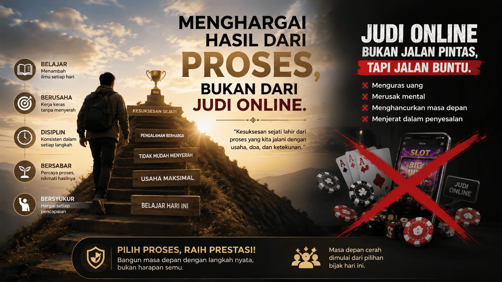 Menghargai Hasil dari Proses, Bukan dari Judi Online