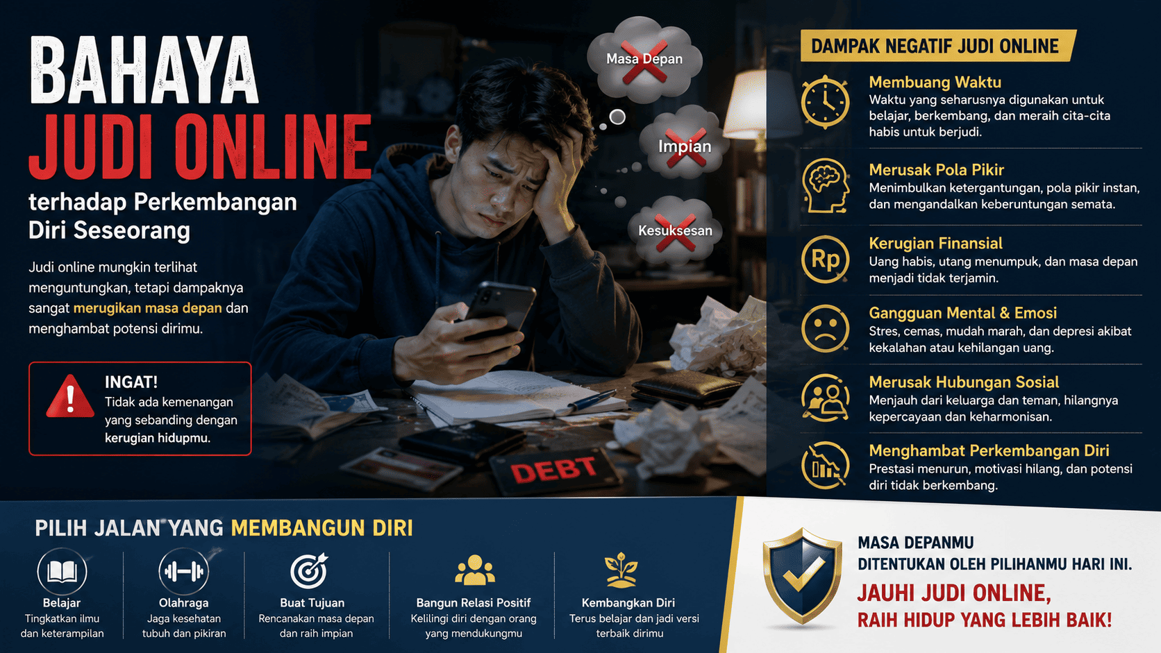 Bahaya Judi Online terhadap Perkembangan Diri Seseorang
