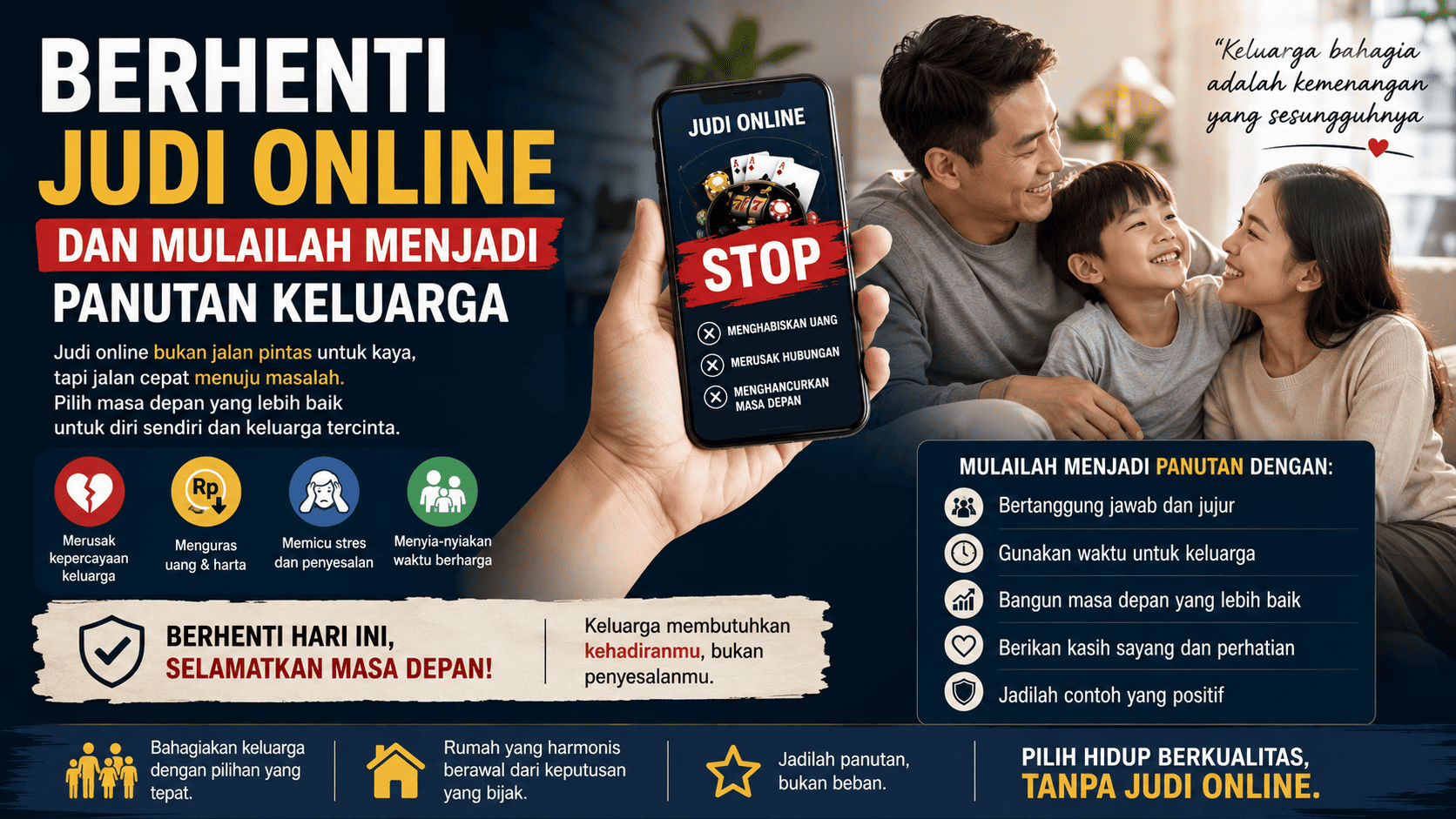 Berhenti Judi Online dan Mulailah Menjadi Panutan Keluarga