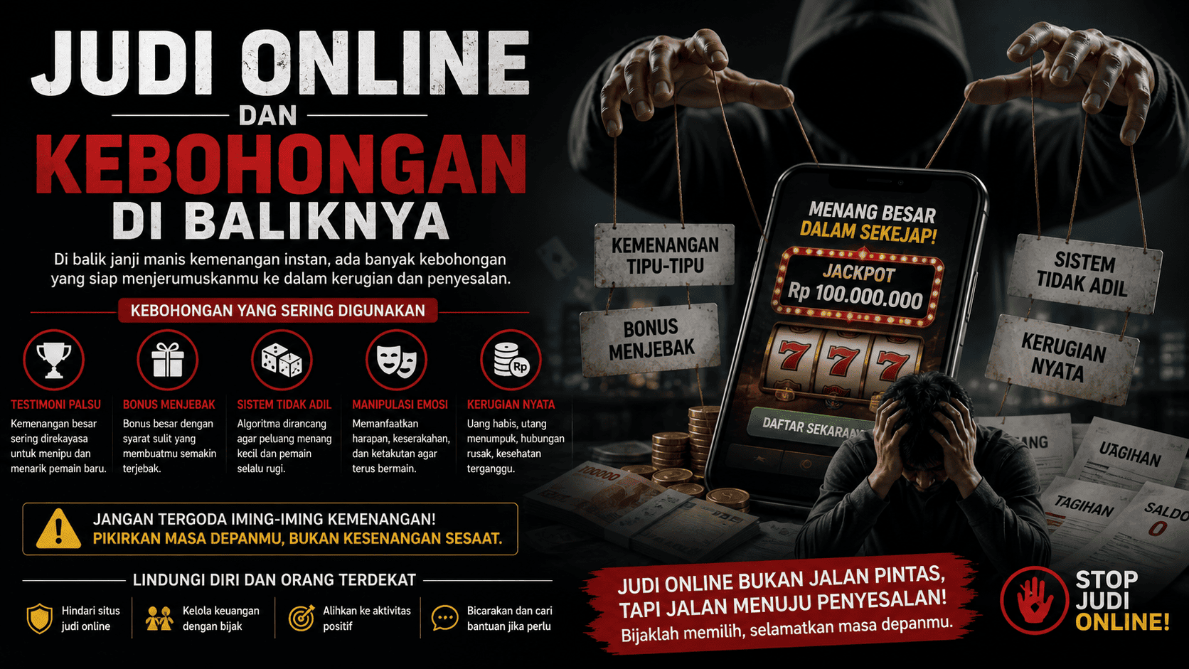 Judi Online dan Kebohongan di Baliknya