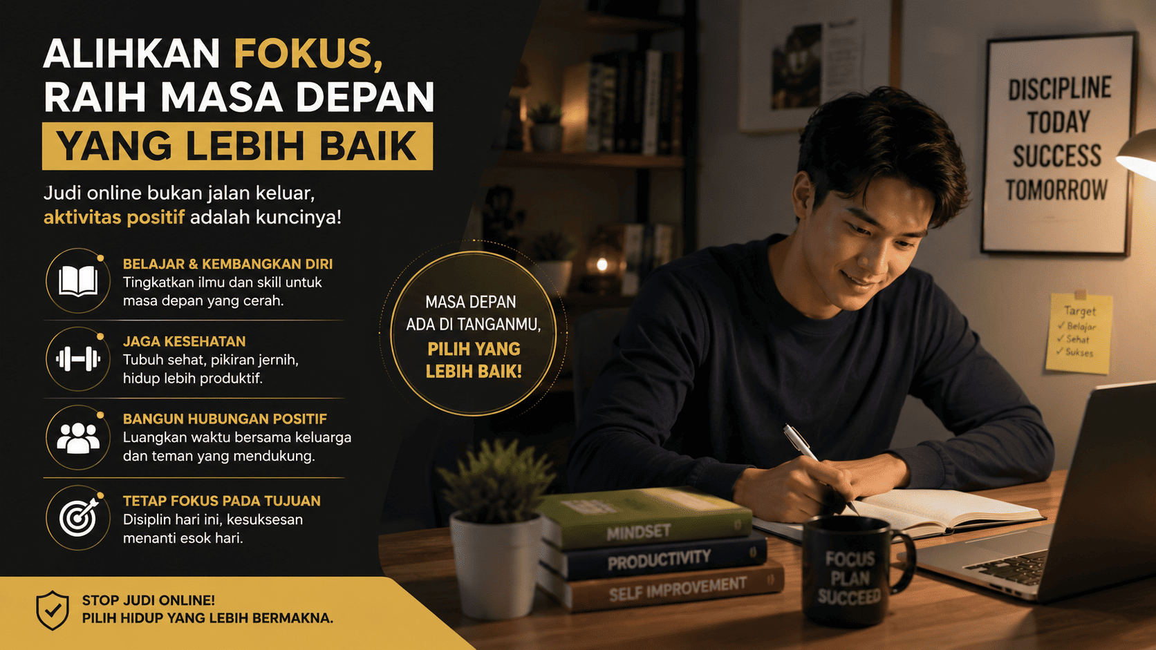 Mengalihkan Fokus dari Judi Online ke Aktivitas yang Memberikan Nilai Positif.