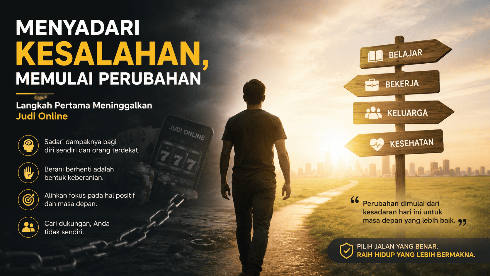 Menyadari Kesalahan, Memulai Perubahan, Langkah Pertama Meninggalkan Judi Online.