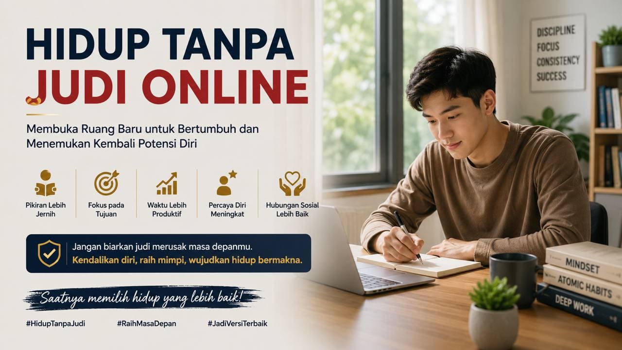 Hidup Tanpa Judi Online, Membuka Ruang Baru untuk Bertumbuh dan Menemukan Kembali Potensi Diri.