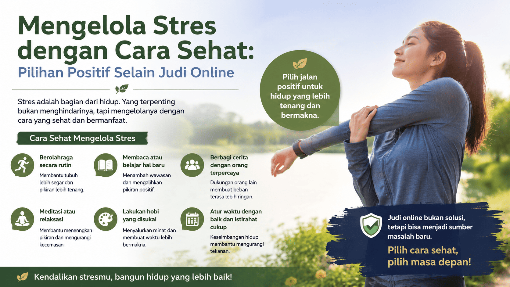 Mengelola Stres dengan Cara Sehat, Pilihan Positif Selain Judi Online.
