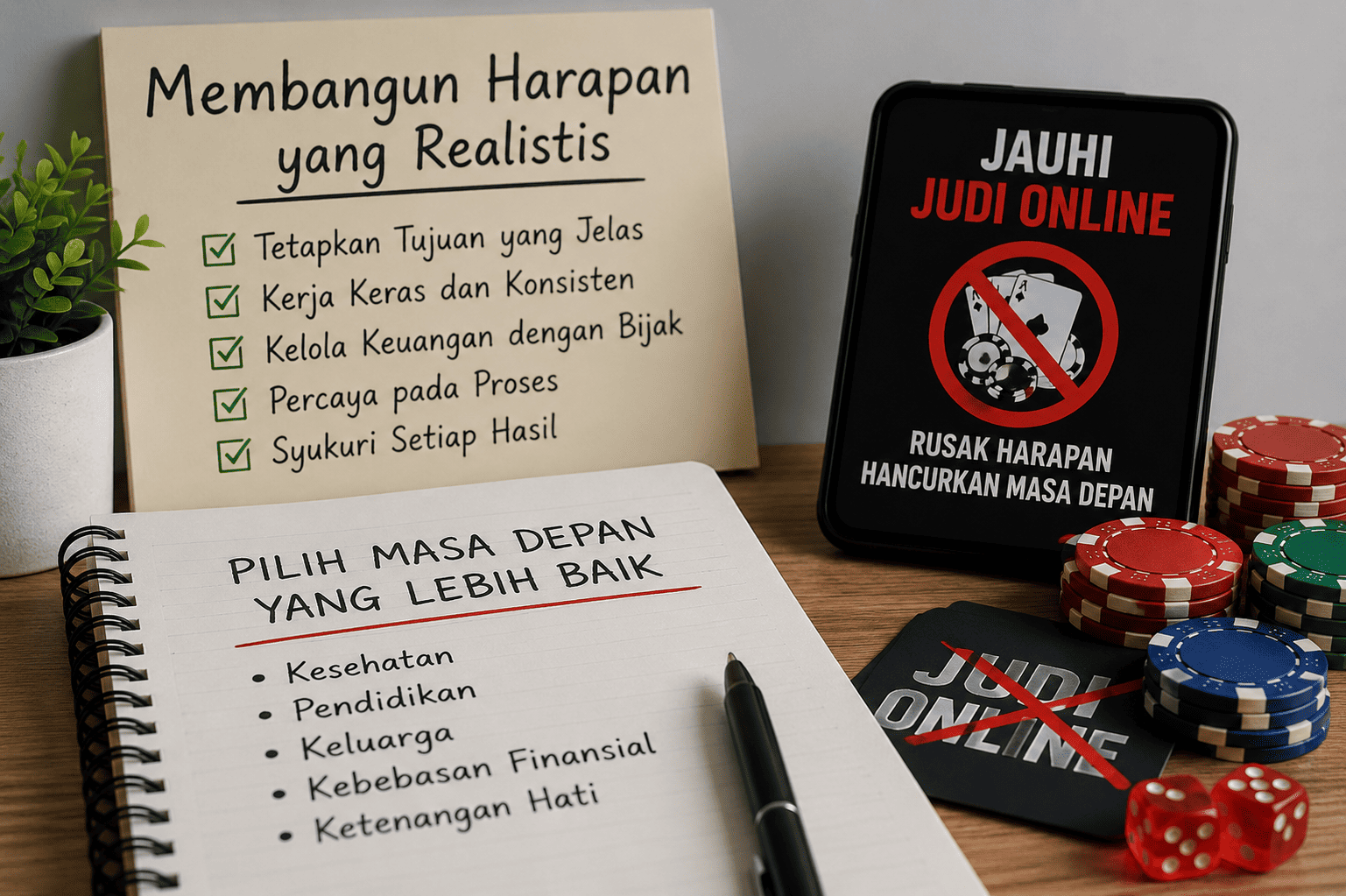 Pentingnya Membangun Harapan yang Realistis dengan Menjauhi Judi Online