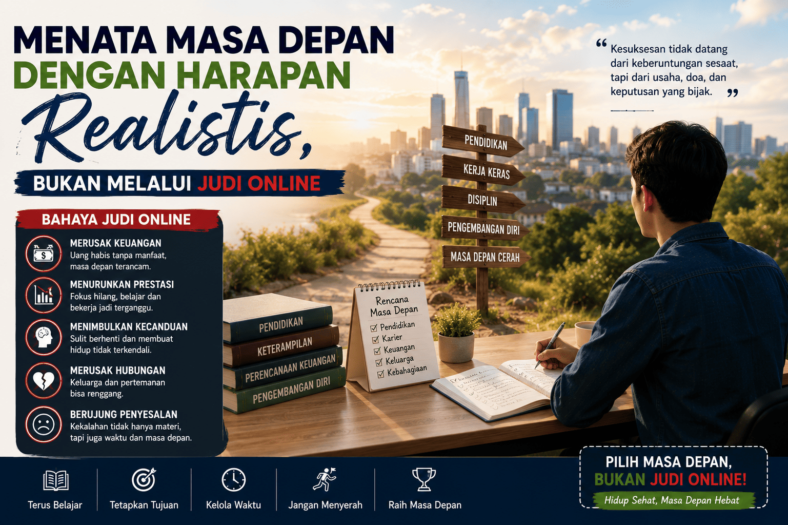 Menata Masa Depan dengan Harapan Realistis, Bukan Melalui Judi Online