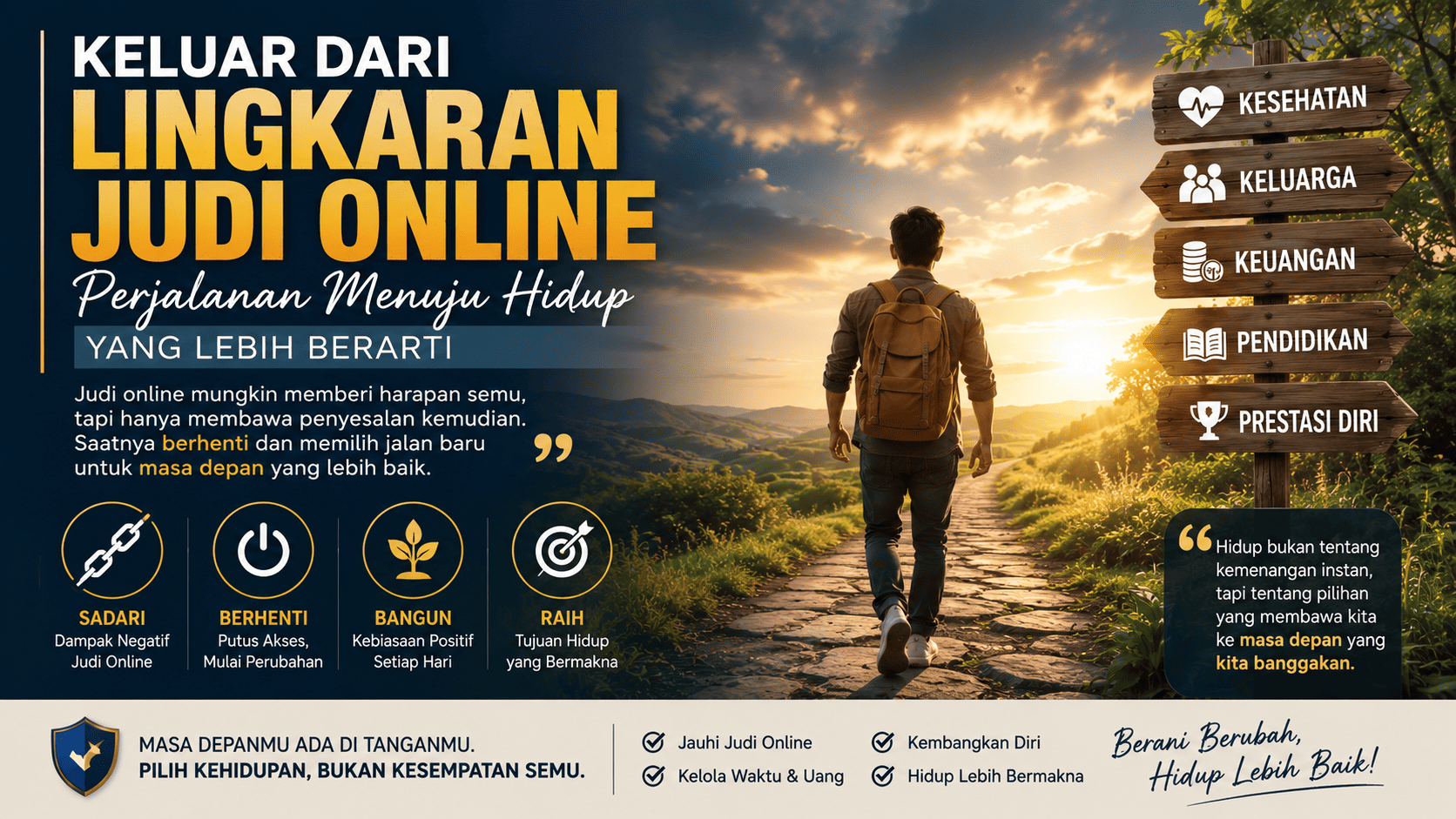 Keluar dari Lingkaran Judi Online, Perjalanan Menuju Hidup yang Lebih Berarti.