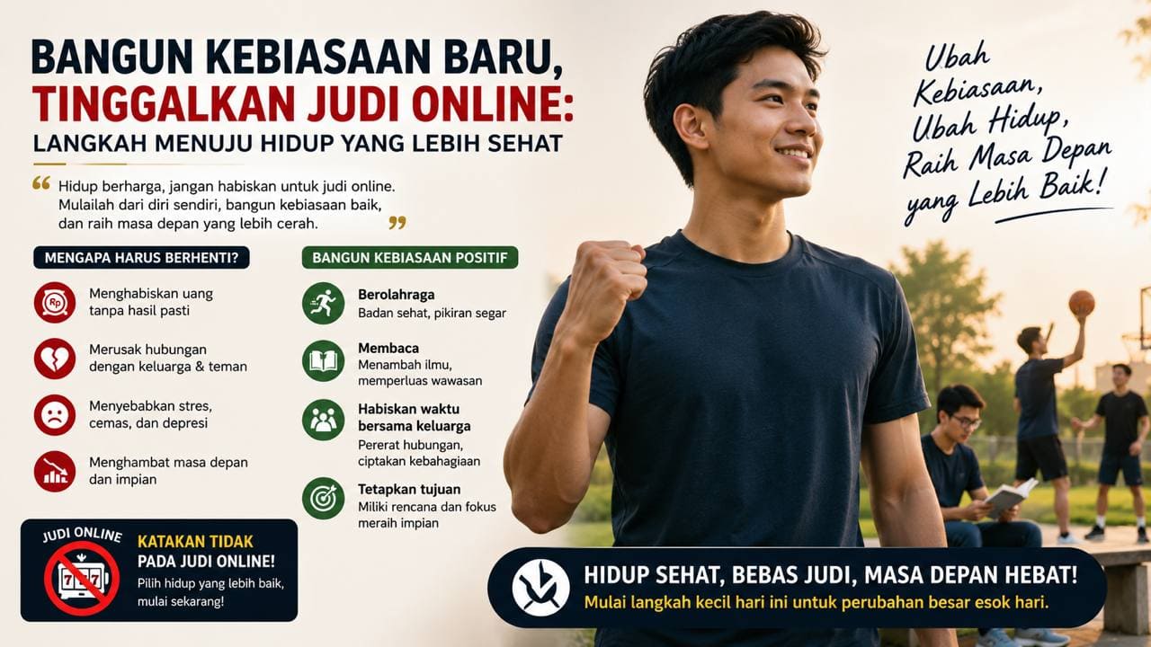Bangun Kebiasaan Baru, Tinggalkan Judi Online: Langkah Menuju Hidup yang Lebih Sehat.