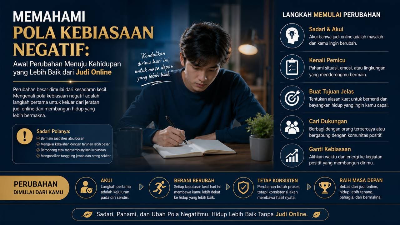 Memahami Pola Kebiasaan Negatif: Awal Perubahan Menuju Kehidupan yang Lebih Baik dari Judi Online.