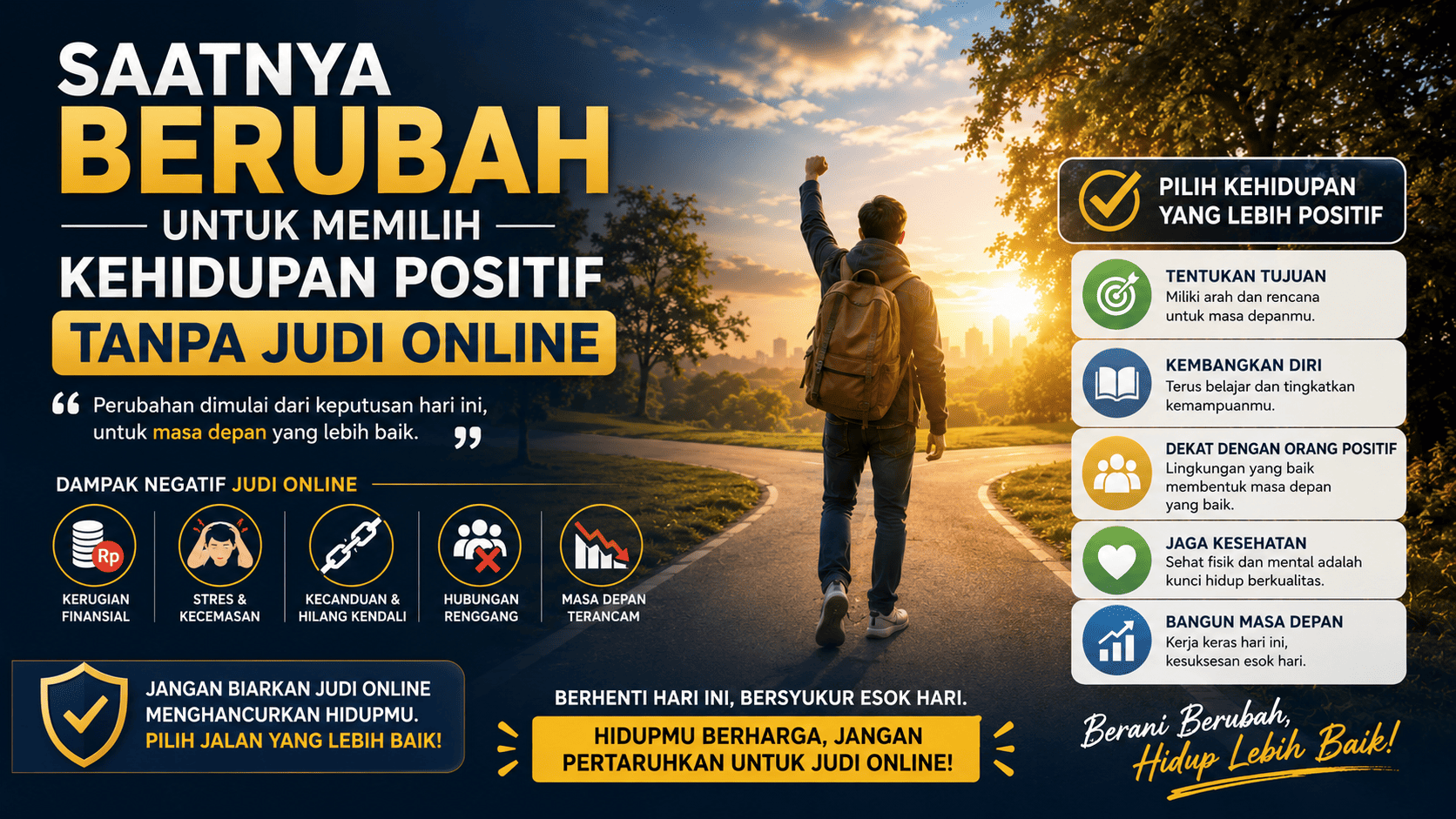 Saatnya Berubah untuk Memilih Kehidupan Positif Tanpa Judi Online.
