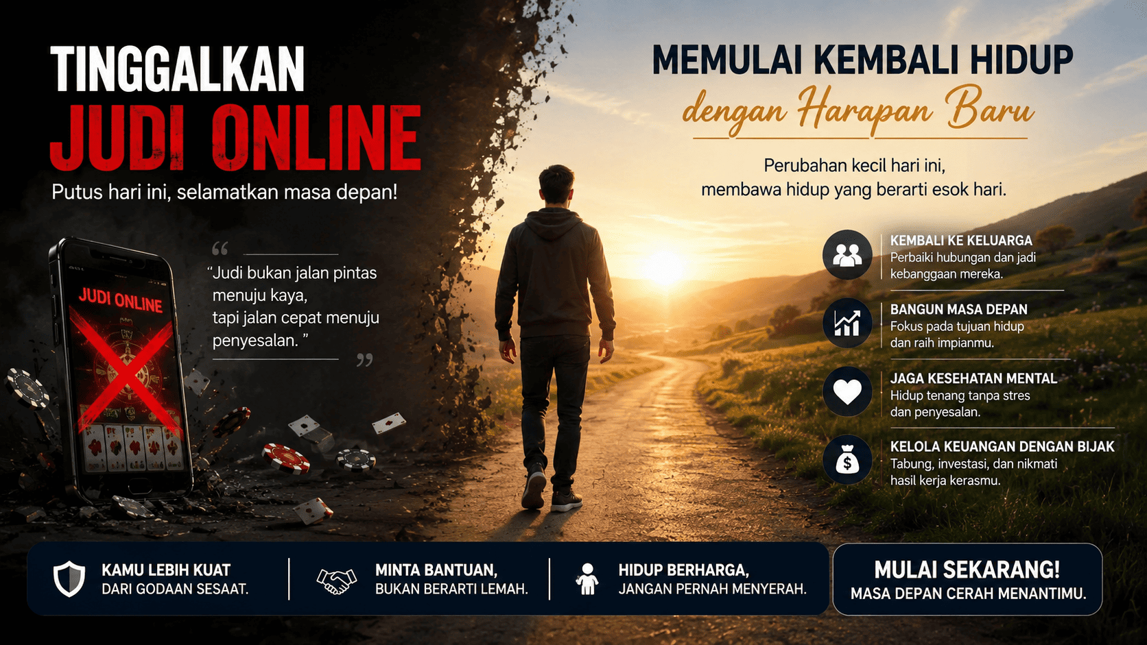 Meninggalkan Judi Online, Memulai Kembali Hidup dengan Harapan Baru.