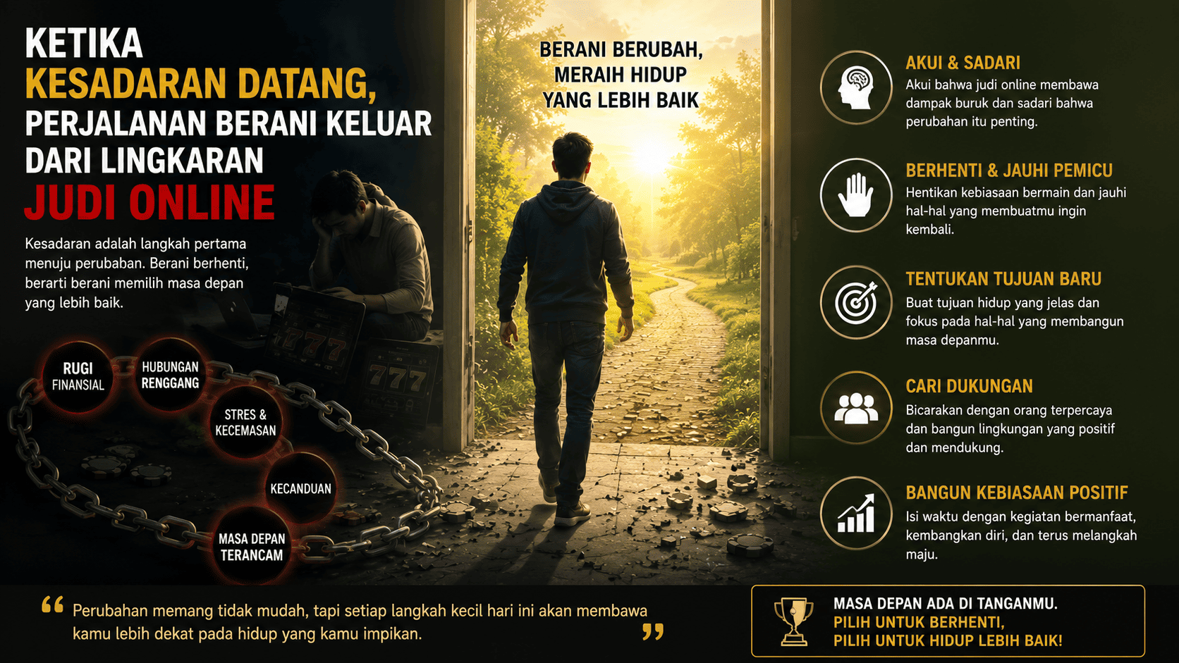 Ketika Kesadaran Datang, Perjalanan Berani Keluar dari Lingkaran Judi Online