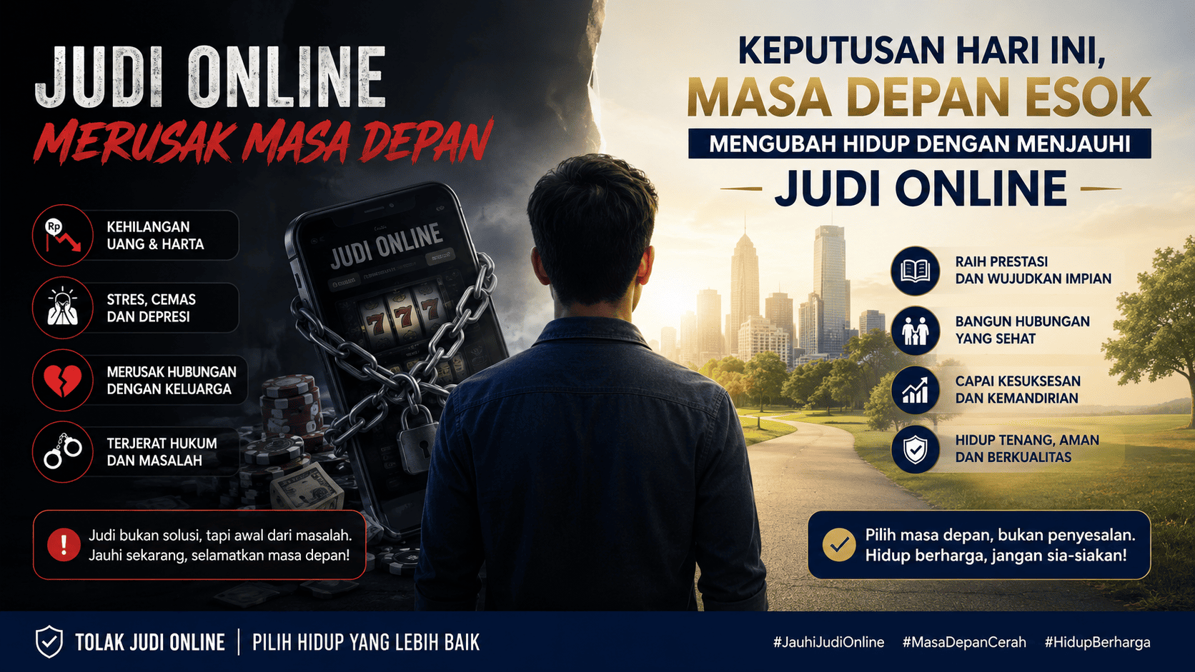 Keputusan Hari Ini, Masa Depan Esok Mengubah Hidup dengan Menjauhi Judi Online.