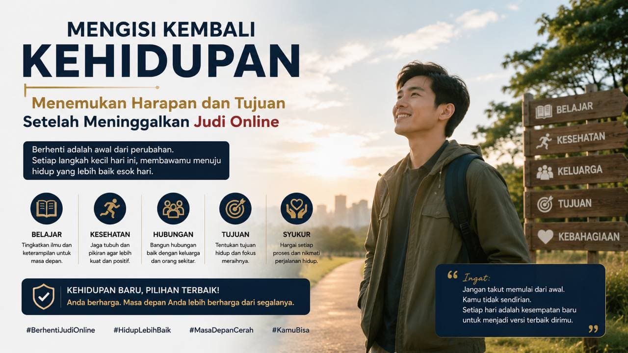 Mengisi Kembali Kehidupan Menemukan Harapan dan Tujuan Setelah Meninggalkan Judi Online.
