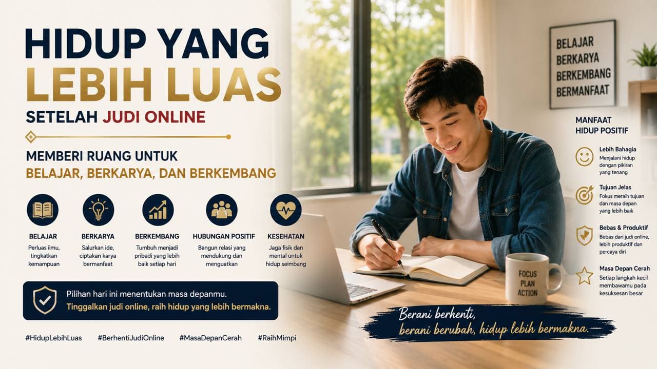Hidup yang Lebih Luas Setelah Judi Online Memberi Ruang untuk Belajar, Berkarya, dan Berkembang.